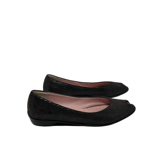 Amalfi brown waffled suede peep toes shoes size 8 - Picture 14 of 15